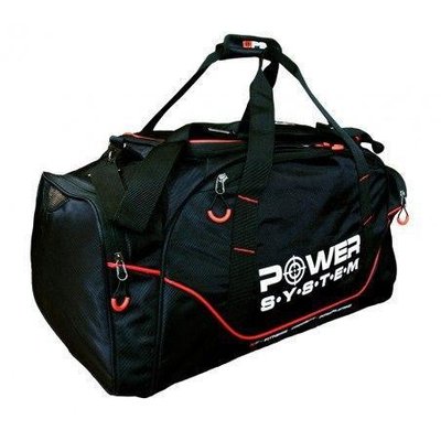 Спортивна сумка Power System PS-7010 Gym Bag Magna Black/Red PW1413480637 фото