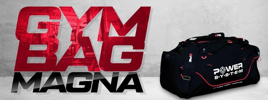 Спортивна сумка Power System PS-7010 Gym Bag Magna Black/Red PW1413480637 фото