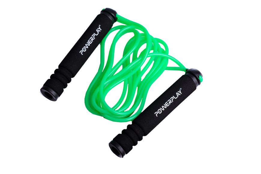 Скакалка PowerPlay 4205 Classic Plus Jump Rope Зелена (2,7m.) PW848627466 фото