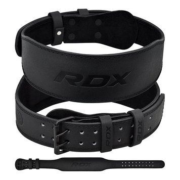 Пояс для важкої атлетики RDX 4 шкіряний Full Black M PW2195684600 фото