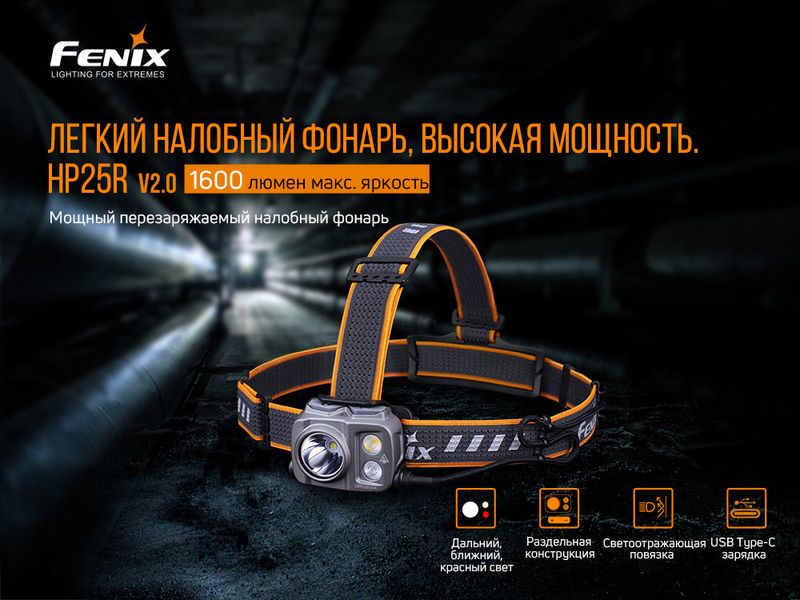 Ліхтар налобний Fenix HP25R V2.0 ATM57023 фото