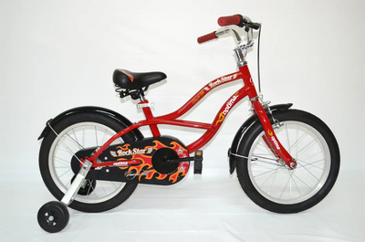 Дитячий велосипед Optima 16" Rockstar червоний VMX фото