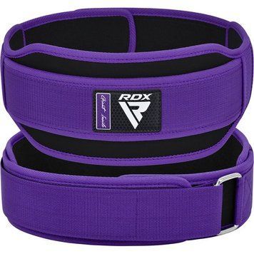 Пояс для важкої атлетики RDX RX5 Double Belt неопреновий Purpel S PW2500747115 фото