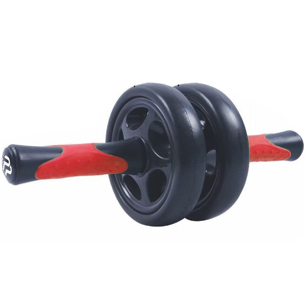 Колесо для преса подвійне PowerPlay 4327 Dual-Core Ab Wheel Чорно-червоне PW1322699919 фото