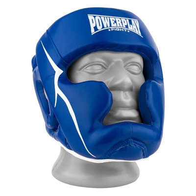 Боксерський шолом тренувальний PowerPlay 3100 PU Синій L PW1468022276 фото