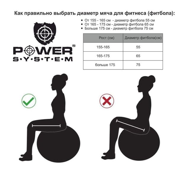 Фітбол Power System PS-4018 Ø85 см фіолетовий PW1411784152 фото