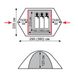Намет Tramp Peak 3 (V2) сірий/червоний (TRT-026) ATRT-026 фото 4