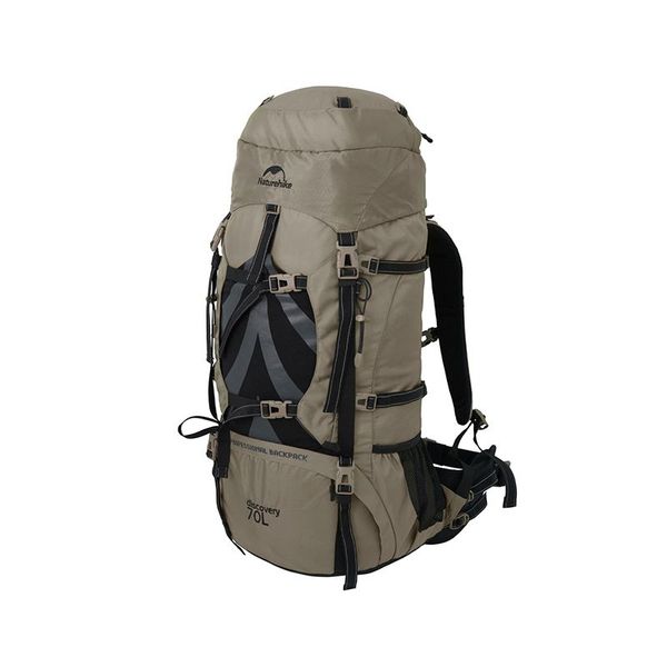 Рюкзак туристичний Naturehike NH70B070-B, 70 л + 5 л, світло-коричневий ATM65701 фото