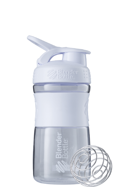 Шейкер спортивний (пляшка) BlenderBottle SportMixer 20oz/590ml White (Original) PW1386055481 фото