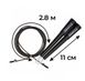 Скакалка швидкісна Power System PS-4033 Crossfit Jump Rope Black (2,8m.) PW1411784107 фото 9