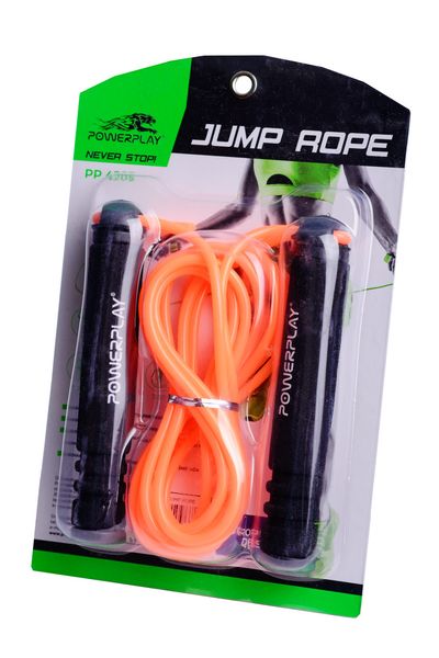 Скакалка PowerPlay 4205 Classic Plus Jump Rope Помаранчева (2,7m.) PW770880060 фото