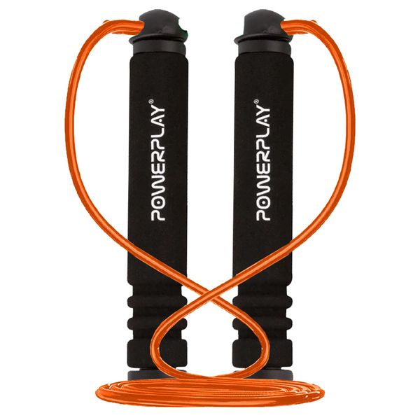 Скакалка PowerPlay 4205 Classic Plus Jump Rope Помаранчева (2,7m.) PW770880060 фото