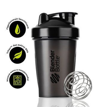 Шейкер спортивний BlenderBottle Classic 20oz/590ml Black (Original) PW1386055583 фото