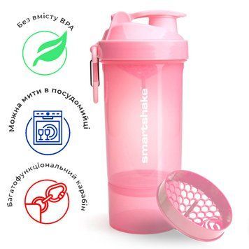 Шейкер спортивний SmartShake Original2GO One 800ml Light Pink (Original) PW1640877443 фото