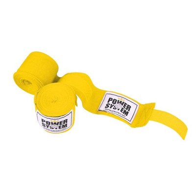 Бинти для боксу Power System PS-3404 Yellow (4 м) PW1413481452 фото