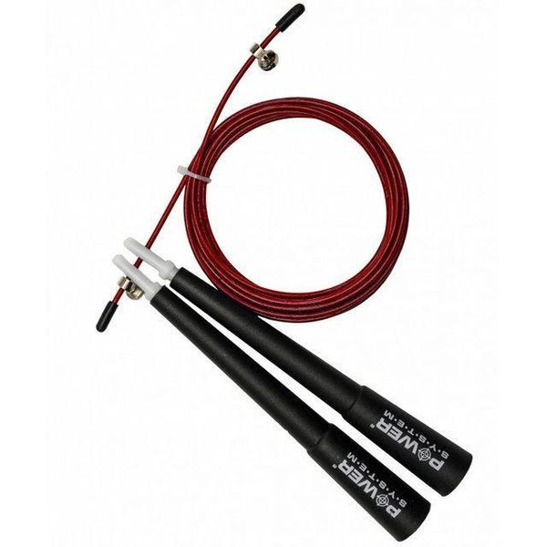 Скакалка швидкісна Power System PS-4033 Crossfit Jump Rope Red (2,8m.) PW1411784110 фото