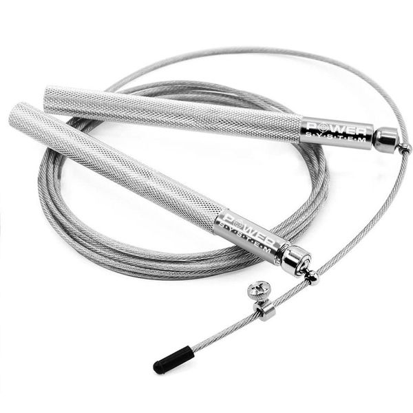 Скакалка швидкісна Power System PS-4064 Ultra Jump Rope Silver (2,75m.) PW1411784111 фото