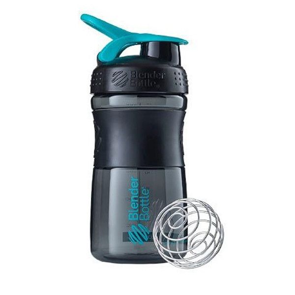 Шейкер спортивний (пляшка) BlenderBottle SportMixer 20oz/590ml Black/Teal (Original) PW1386055485 фото