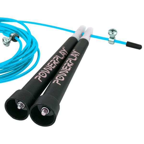 Скакалка швидкісна PowerPlay 4202 Ultra Speed Rope Бірюзова (2,9m.) PW1462002575 фото