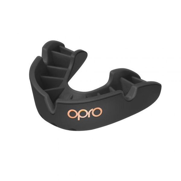 Капа боксерська Opro Bronze чорна PW1350992696 фото