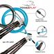 Скакалка швидкісна PowerPlay 4202 Ultra Speed Rope Бірюзова (2,9m.) PW1462002575 фото 6