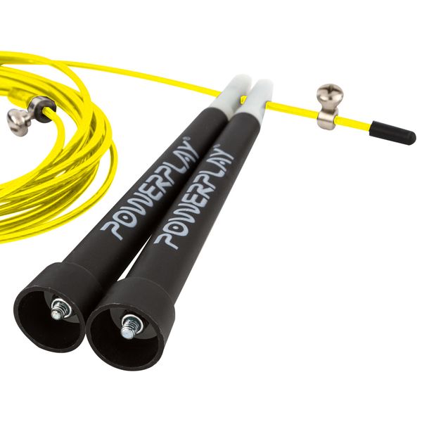 Скакалка швидкісна PowerPlay 4202 Ultra Speed Rope Жовта (2,9m.) PW675929748 фото