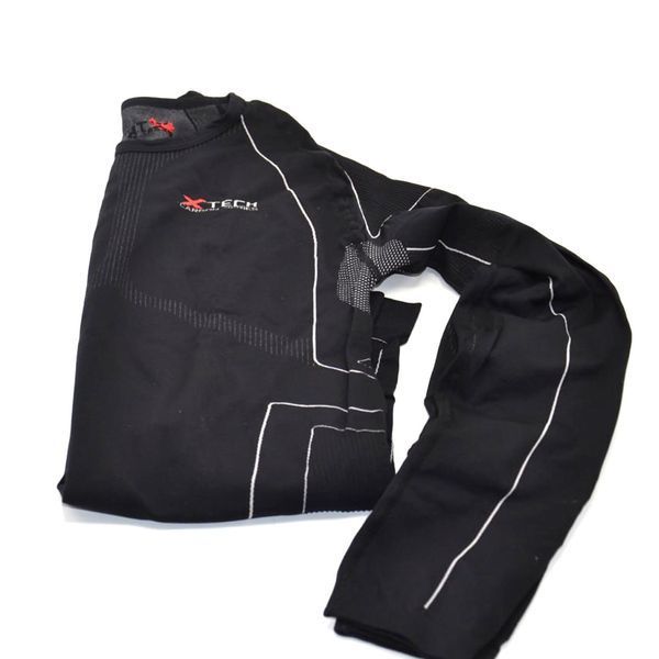 Термокофта (лонгслів) X TECH Maglia Race 3 Munica Lunga giroc Nero XXL/XXXL Чорна PW1725320057 фото