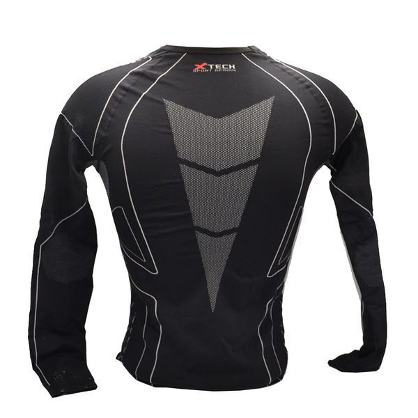 Термокофта (лонгслів) X TECH Maglia Race 3 Munica Lunga giroc Nero XXL/XXXL Чорна PW1725320057 фото