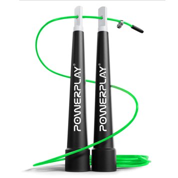 Скакалка швидкісна PowerPlay 4202 Ultra Speed Rope Зелена (2,9m.) PW1462002573 фото