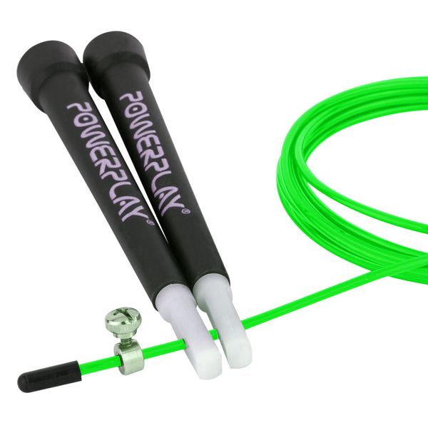 Скакалка швидкісна PowerPlay 4202 Ultra Speed Rope Зелена (2,9m.) PW1462002573 фото