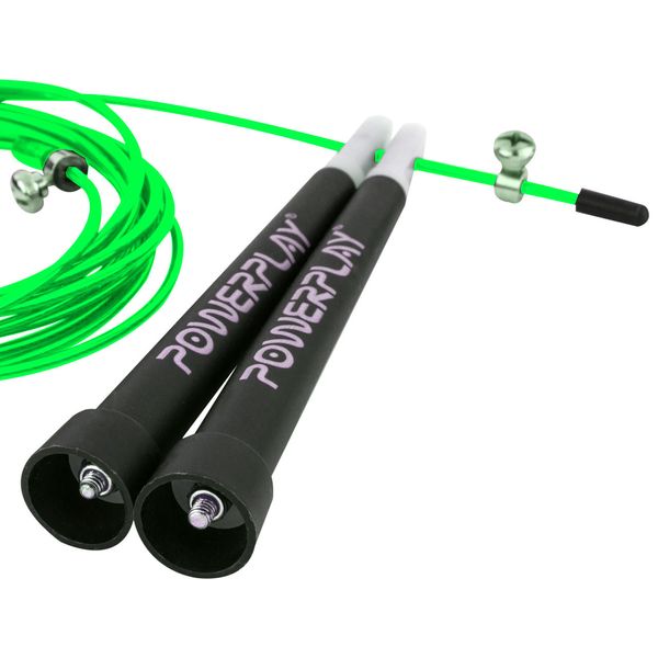 Скакалка швидкісна PowerPlay 4202 Ultra Speed Rope Зелена (2,9m.) PW1462002573 фото