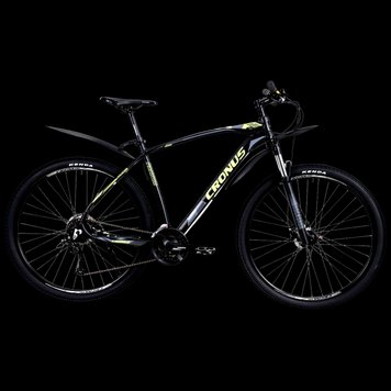 Велосипед Cronus 27,5" Fantom 19,5" чорно-салатовий 91489 фото
