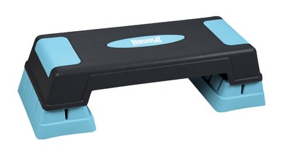 Степ-платформа PowerPlay 4329 (3 рівні 12-17-22 см) Чорно-блакитна PW1319258175 фото