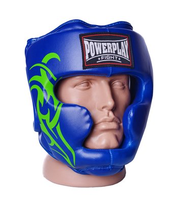 Боксерський шолом тренувальний PowerPlay 3043 Синій XL PW855386881 фото