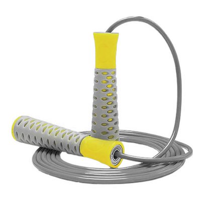 Скакалка PowerPlay 4206 Jump Rope PRO+ Сіро-жовта (2,75m.) PW1258486938 фото