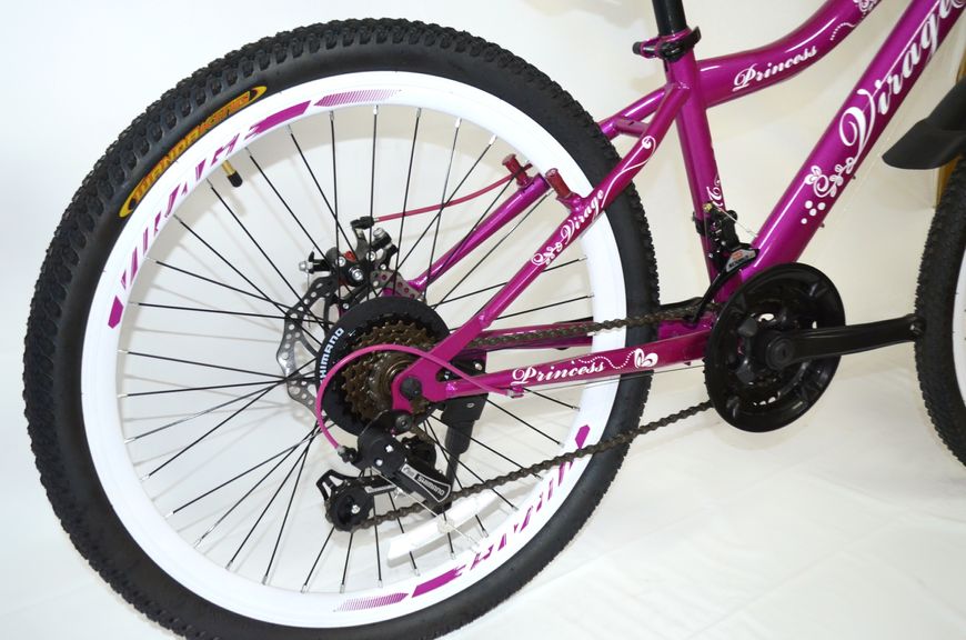 Дитячий велосипед Virage 24" Princess 13" рожевий VMX фото