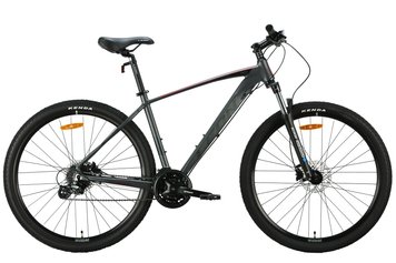 Велосипед алюміній 29" Leon TN-80 AM Hydraulic lock out HDD рама-19" графітовий з чорним та червоним (матовий) 2024 R384f5768-7e84-11ee-8857-0050569e3a4b фото