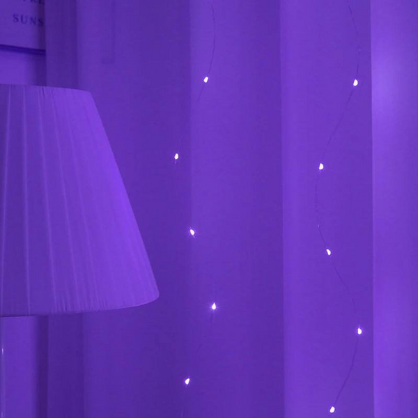 Гірлянда-штора 3х3 м фіолетова id_160944 фото
