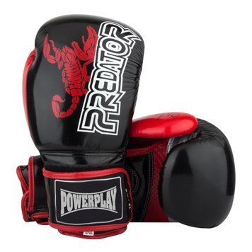 Боксерські рукавиці PowerPlay 3007 Scorpio Чорні карбон 12 унцій PW855301369 фото