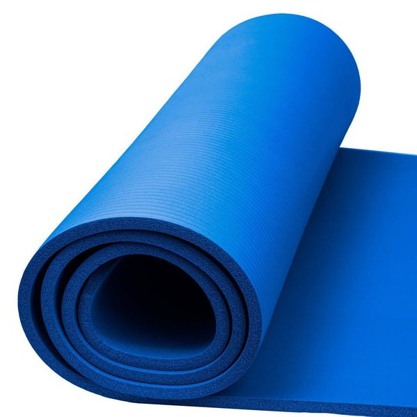 Килимок для йоги та фітнесу + чохол 4yourhealth Fitness Yoga Mat 0101 (180*61*1см) синій PW1647885428 фото