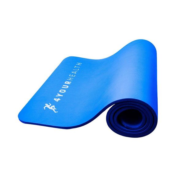 Килимок для йоги та фітнесу + чохол 4yourhealth Fitness Yoga Mat 0101 (180*61*1см) синій PW1647885428 фото