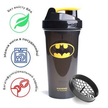 Шейкер спортивний SmartShake Lite 800ml DC Batman (Original) PW1640877462 фото