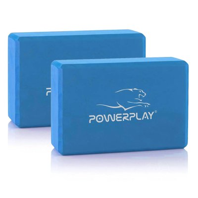Блоки для йоги 2 шт (пара) PowerPlay 4006 сині PW1748866769 фото