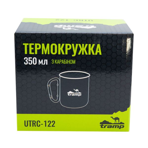 Термокружка TRAMP з карабіном 350мл UTRC-122 олива AUTRC-122-olive фото