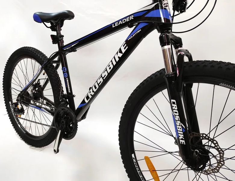 Велосипед Crossbile 27,5" Leader чорно-синій VMX фото