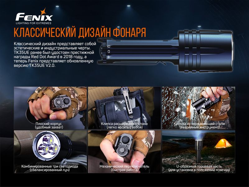 Ліхтар ручний Fenix TK35UE V2.0 ATM57292 фото