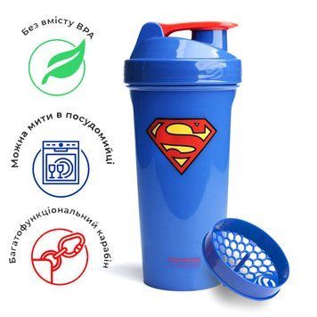 Шейкер спортивний SmartShake Lite 800ml DC Superman (Original) PW1640877463 фото