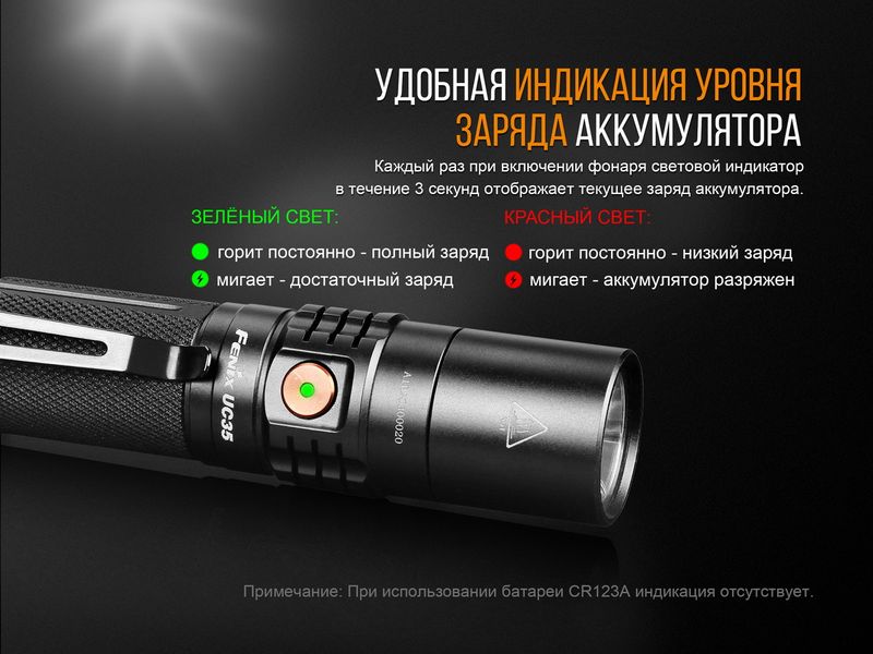 Ліхтар ручний Fenix UC35 V20 CREE XP-L HI V3 ATM45117 фото