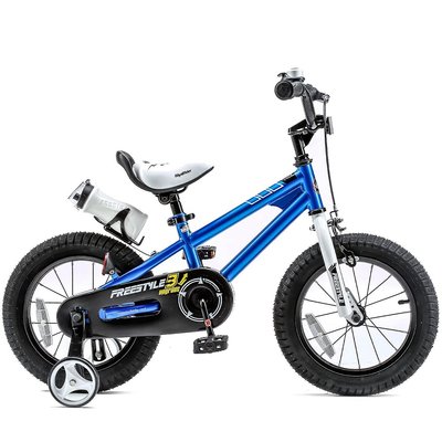 Дитячий велосипед RoyalBaby Freestyle 18" синій RB18B-6-BLU фото