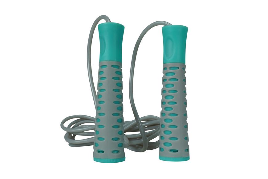 Скакалка PowerPlay 4206 Jump Rope PRO+ Сіро-м'ятна (2,75m.) PW1077855013 фото